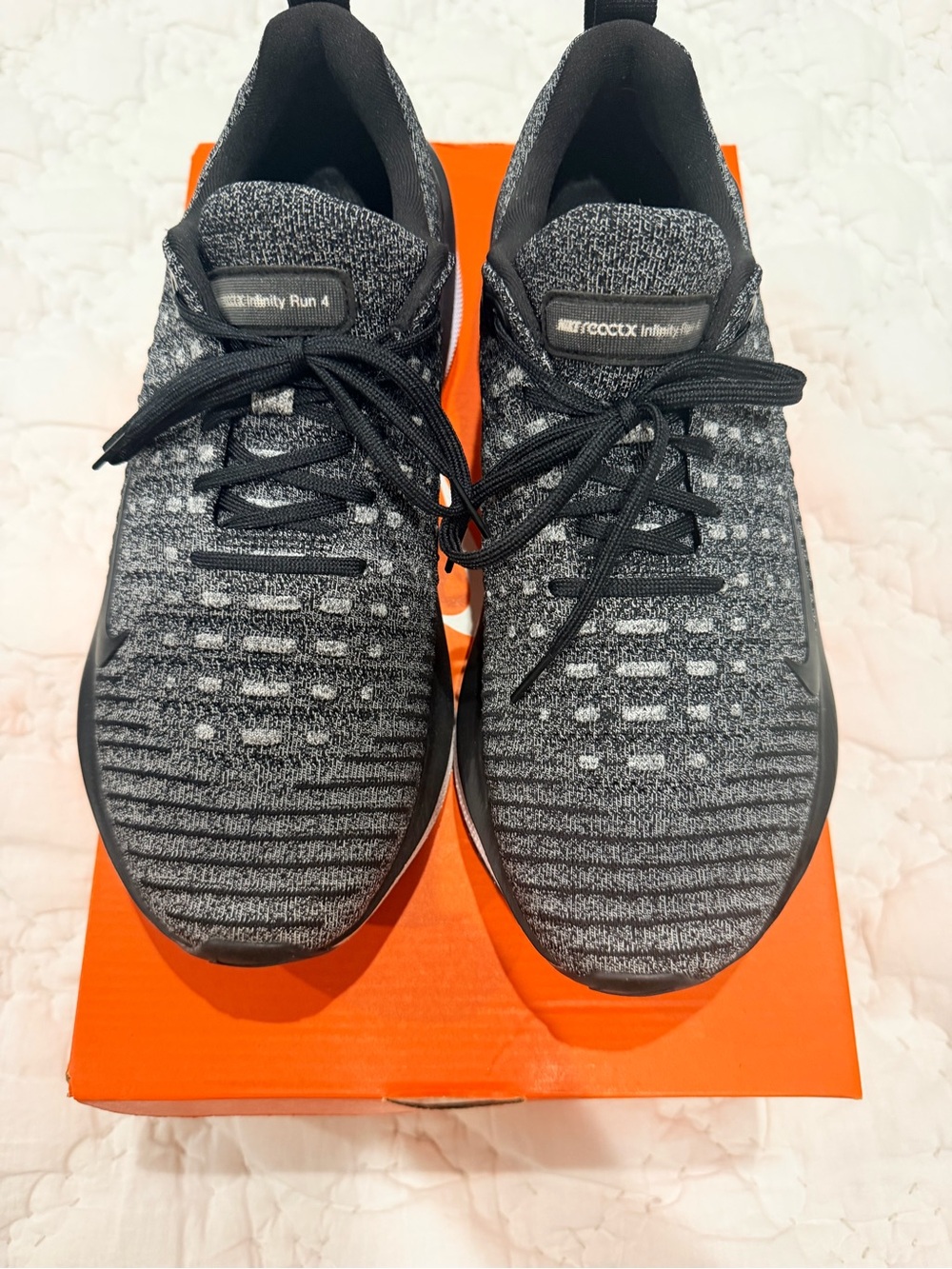 Nike Men’s Infinity Run 4 Running Shoes - Black/Gray